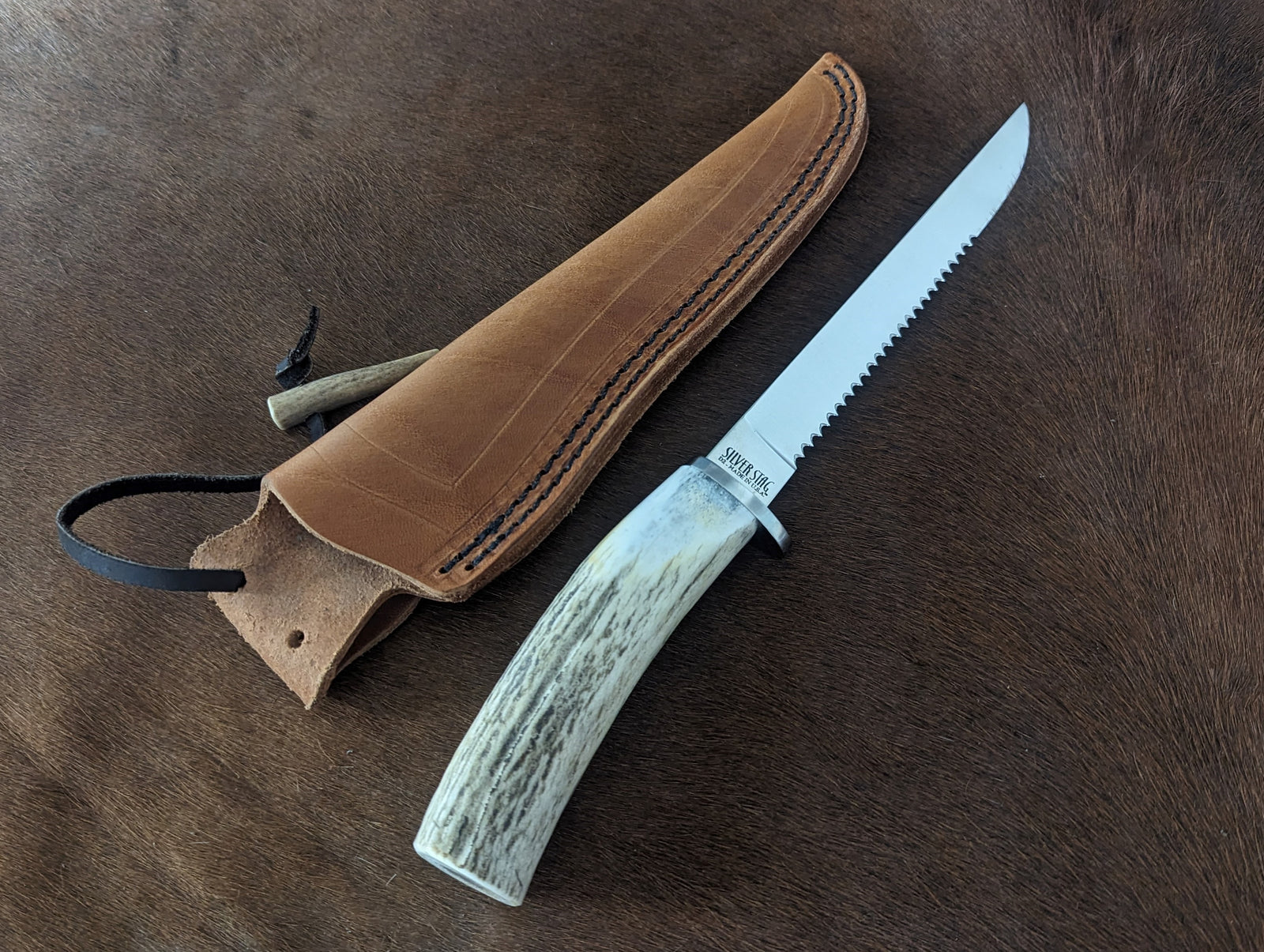 COCOBOLO COMBO w/CUTTING BOARD - KFPARINGCOMBOCB - Silver Stag Knives