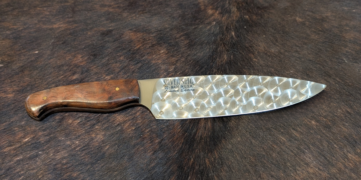 LIMITED EDITION SILVER STAG CHEF KNIFE / FULL TANG CARVER / SPECIAL HOLIDAY PRICING!  CFC6.5LE