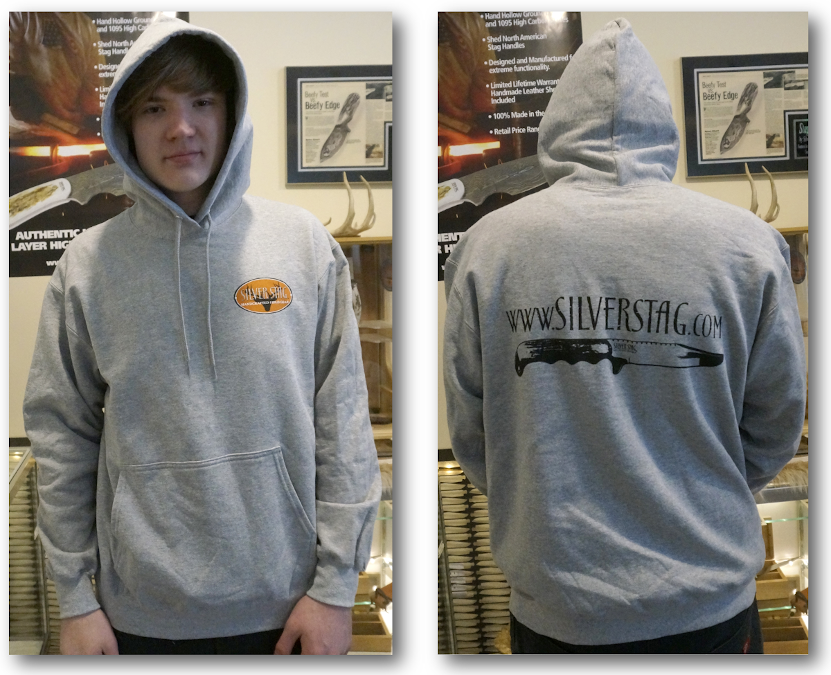 Silver Stag Hoodie - If your purchase includes a Silver Stag knife we will refund $10 !