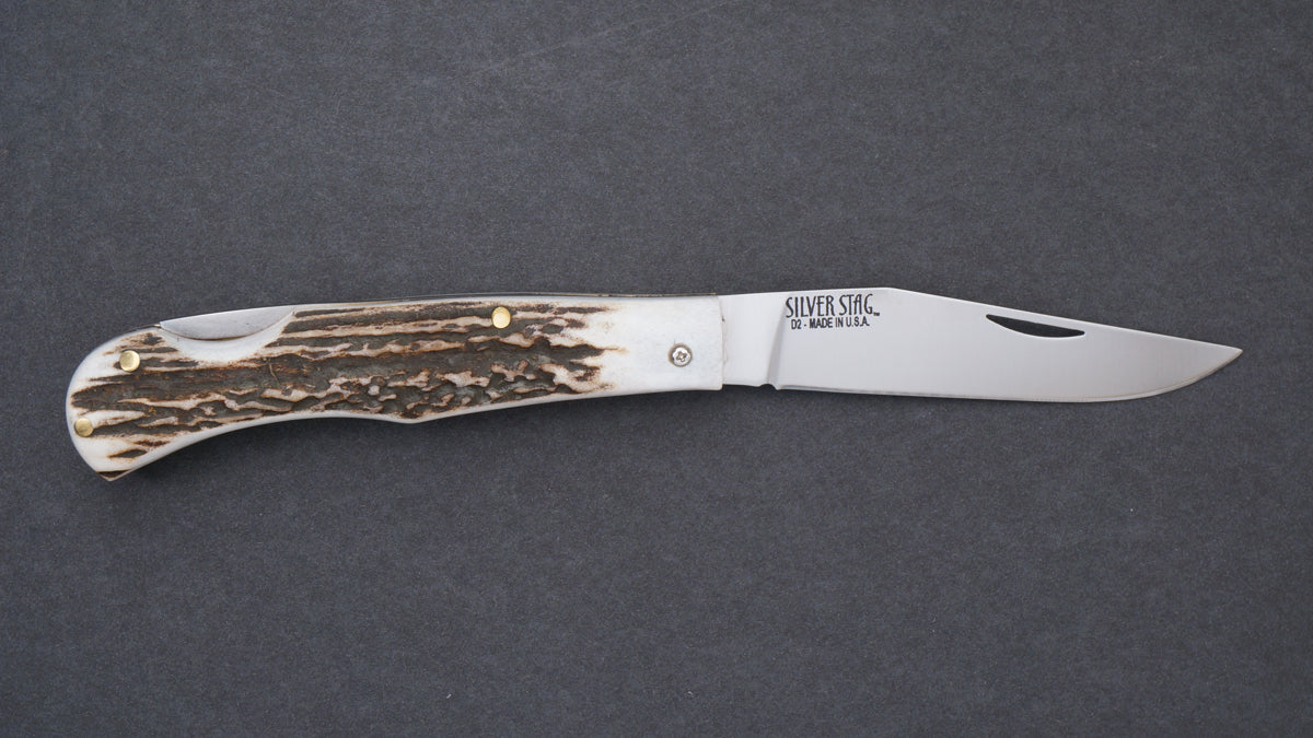 Back Lock Folder Large Back Lock Folder - FLBL4.0 - Silver Stag Knives